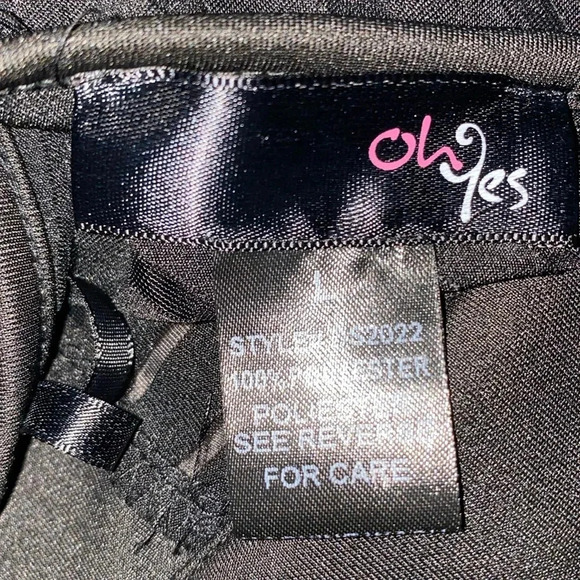 OHYES FASHION choker mock style mesh thong bodysuit zipper back NEW size L - Picture 8 of 10